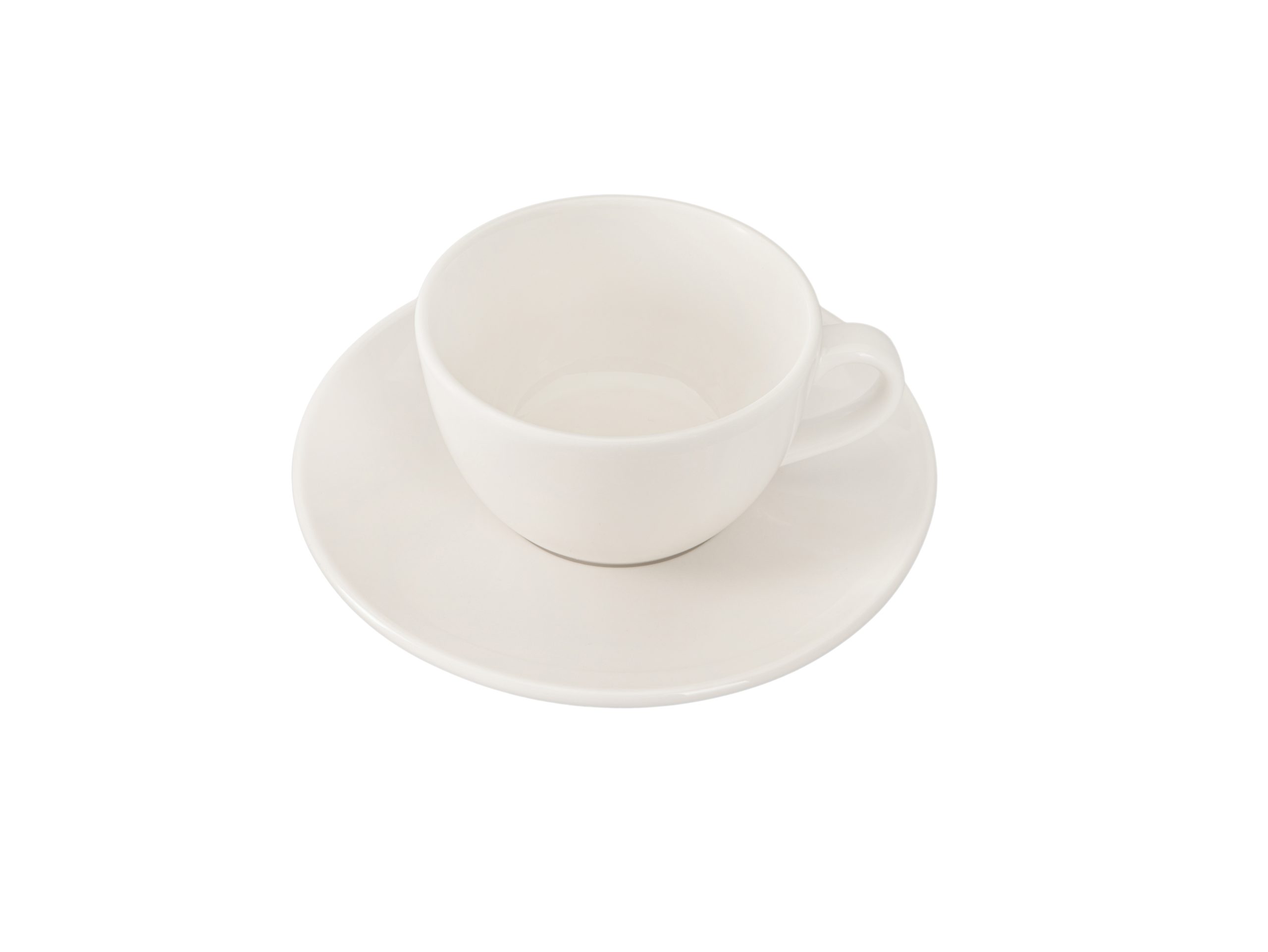 Milena Bowl Shape Coffee Cup& Coupe Saucer 250 cc Milena Bowl Shape Coffee Cup& Coupe Saucer 250 cc